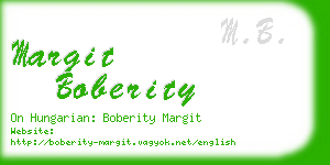 margit boberity business card